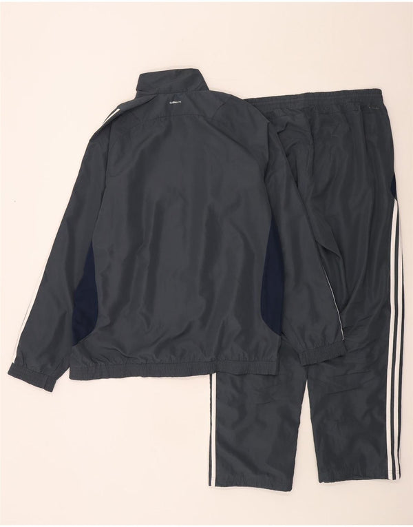 Adidas Mens Climalite Full Tracksuit UK 44/46 Large Grey Colourblock