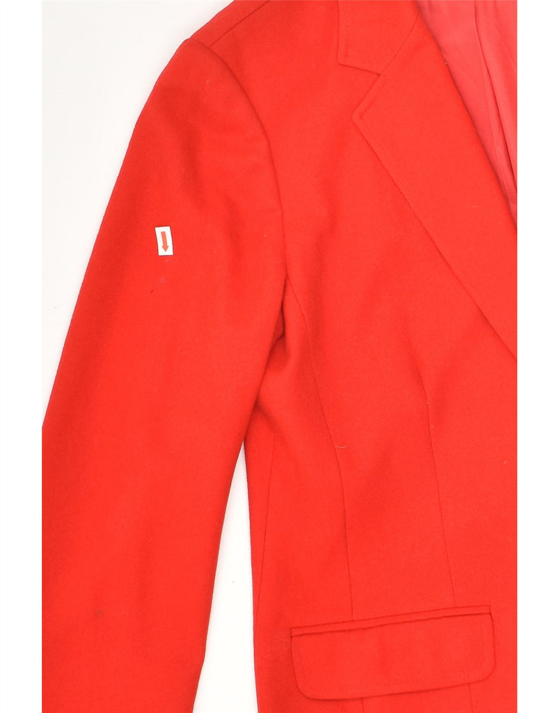 PENDLETON Womens 2 Button Blazer Jacket US 10 Large  Red Virgin Wool | Vintage Pendleton | Thrift | Second-Hand Pendleton | Used Clothing | Messina Hembry 