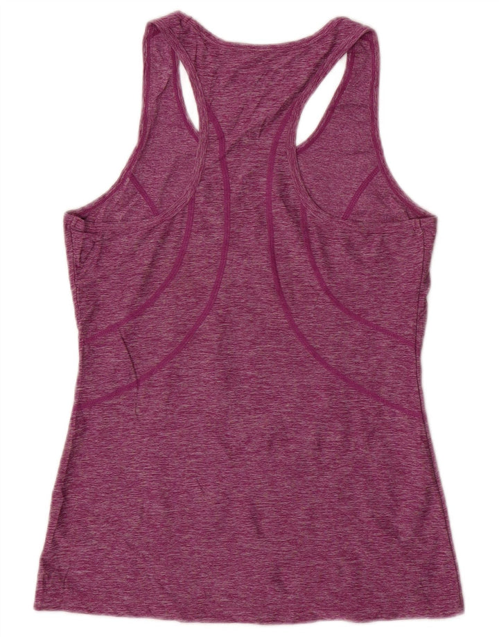 REEBOK Womens Vest Top UK 6 XS Purple Flecked Polyester