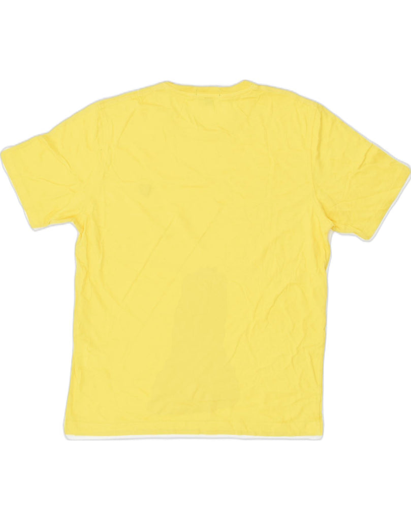 LYLE & SCOTT Womens T-Shirt Top UK 14 Large Yellow Cotton | Vintage Lyle & Scott | Thrift | Second-Hand Lyle & Scott | Used Clothing | Messina Hembry 