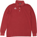 KAPPA Mens Long Sleeve Polo Shirt Medium Red Cotton Vintage Kappa and Second-Hand Kappa from Messina Hembry 