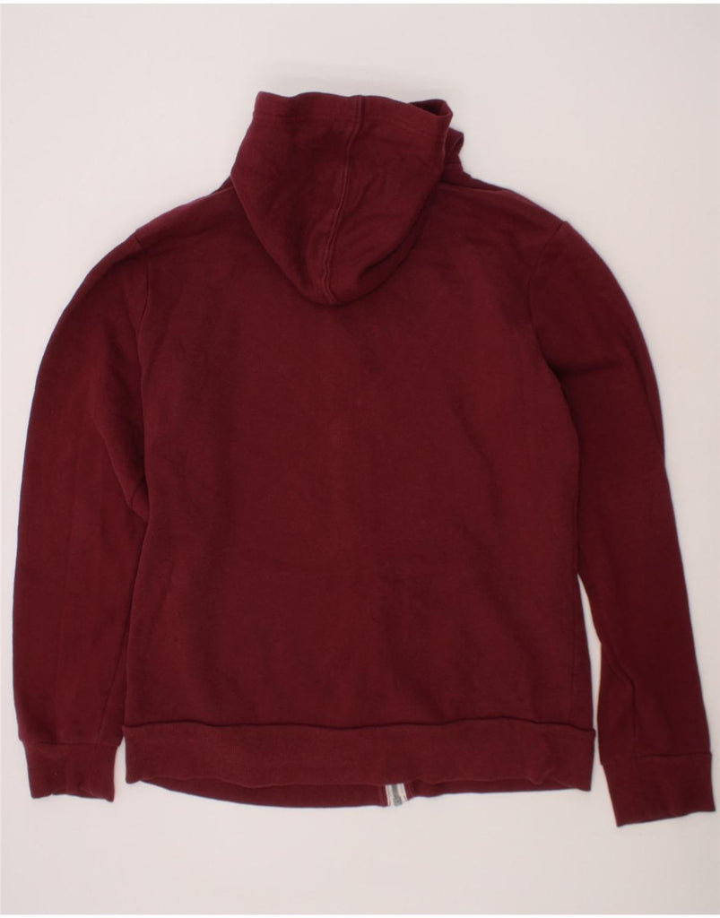 CONVERSE Boys Graphic Zip Hoodie Sweater 13-14 Years XL  Burgundy Cotton Vintage Converse and Second-Hand Converse from Messina Hembry 