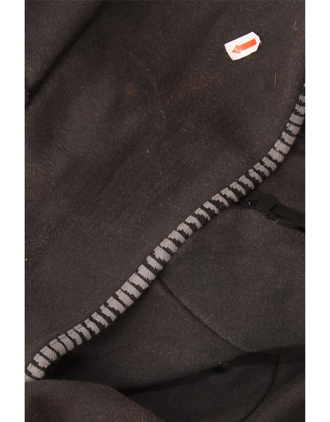 ADIDAS Mens Zip Hoodie Sweater Medium Black Cotton