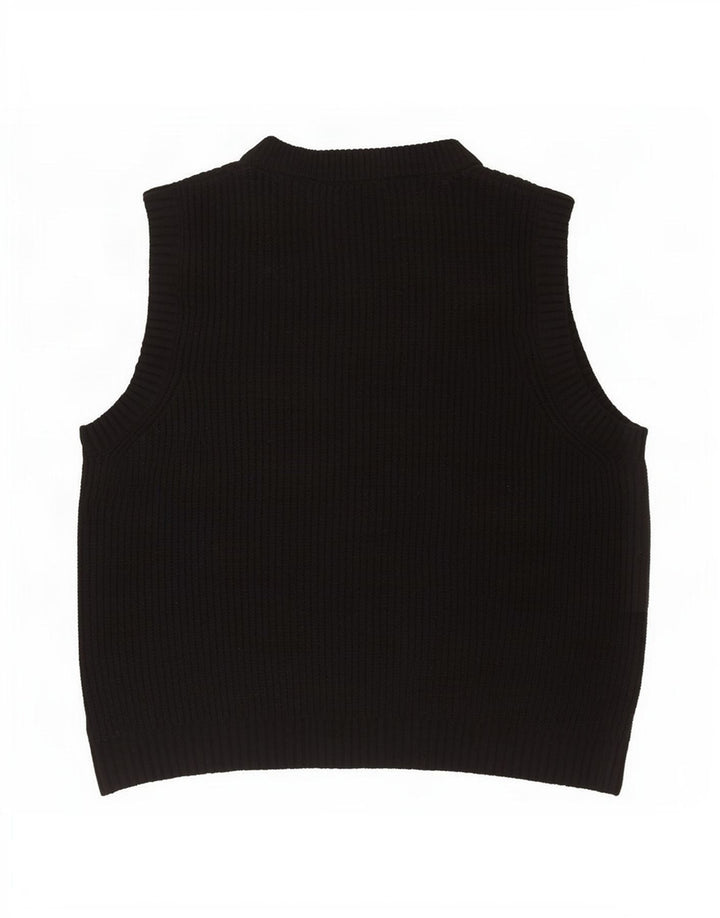 Marks & Spencer Mens Vest Tank Top Medium Black Polyester