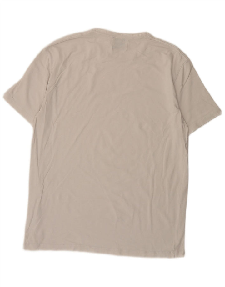 Gas Mens Slim Fit T-Shirt Top XL White