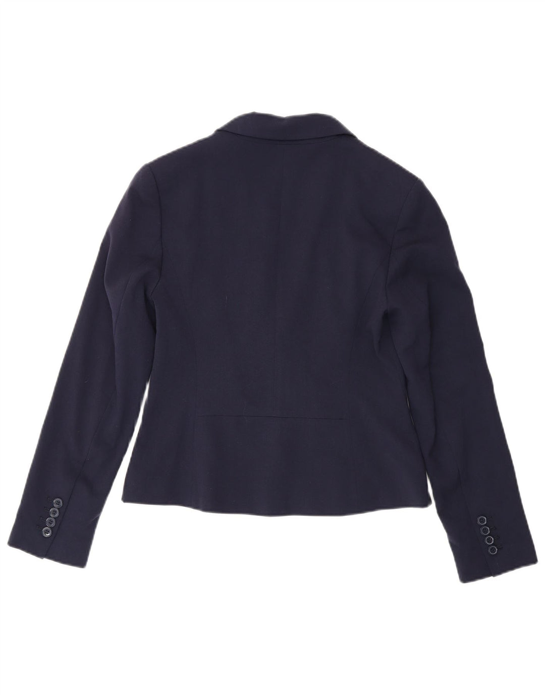 Marks & Spencer Womens 2 Button Blazer Jacket UK 8 Small Navy Blue