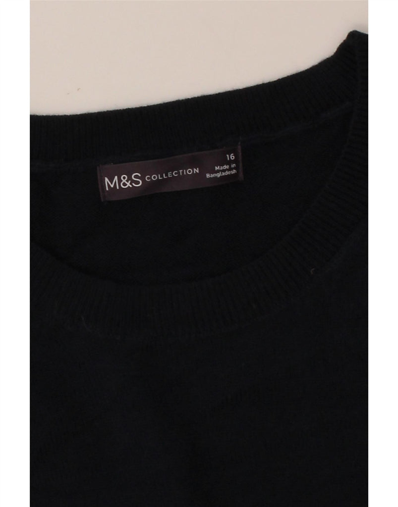 MARKS & SPENCER Womens Crew Neck Jumper Sweater UK 16 Large  Multicoloured Vintage Marks & Spencer and Second-Hand Marks & Spencer from Messina Hembry 