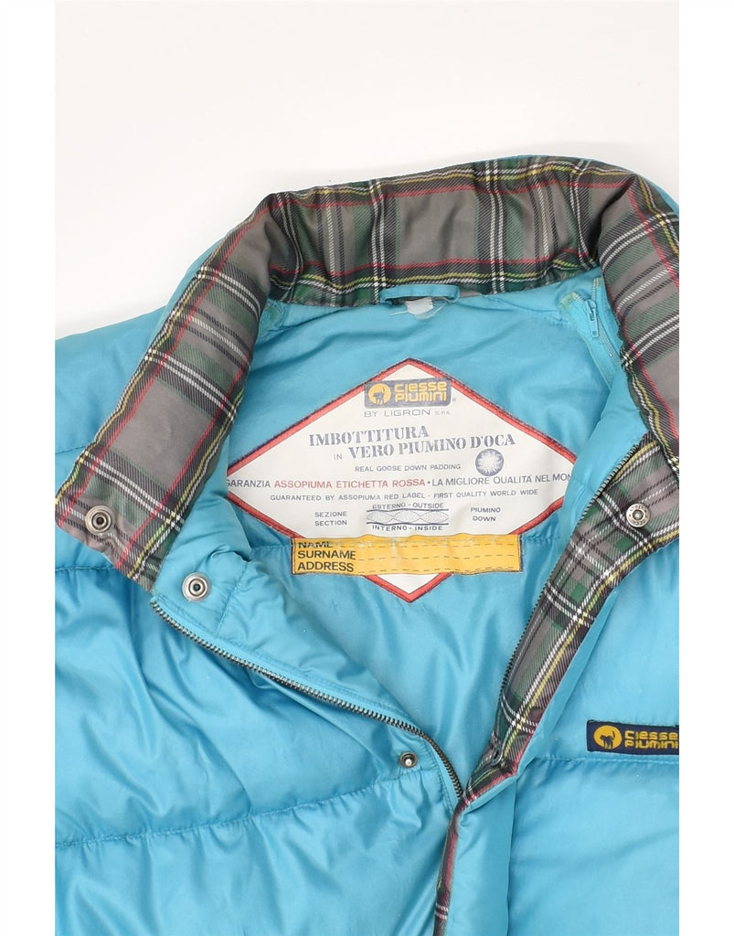 CIESSE PIUMINI Mens Padded Jacket UK 38 Medium Blue Polyester | Vintage Ciesse Piumini | Thrift | Second-Hand Ciesse Piumini | Used Clothing | Messina Hembry 