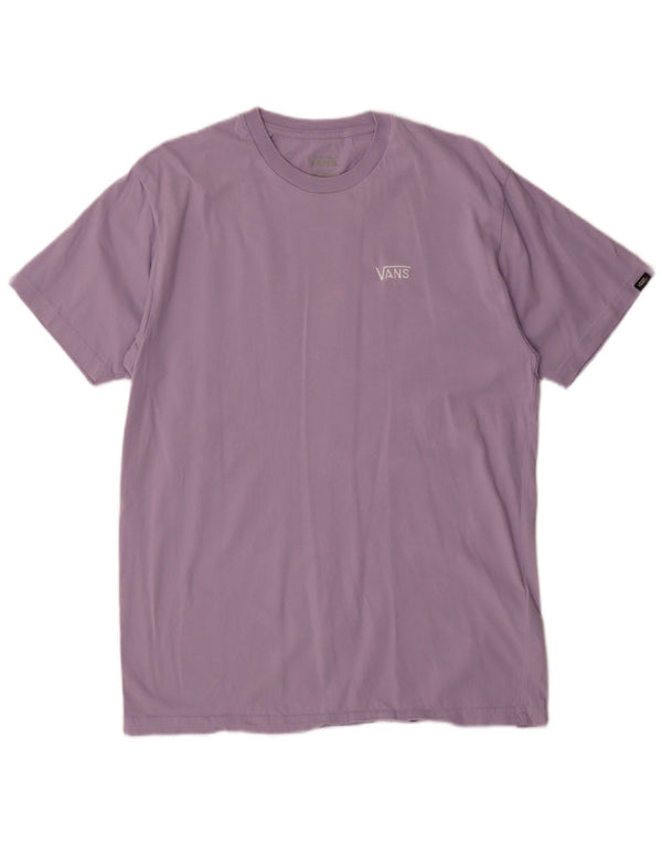 Vans Mens Classic Fit T-Shirt Top Medium Purple Cotton