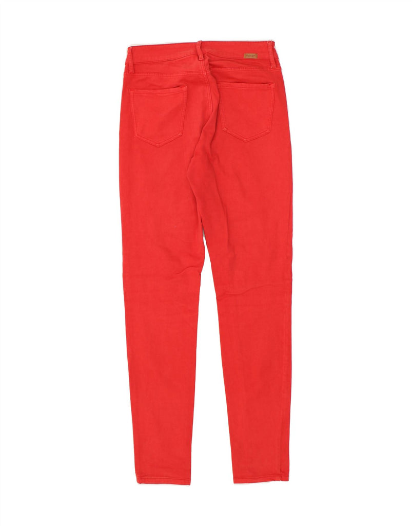 MASSIMO DUTTI Womens Skinny Casual Trousers EU 38 Medium W28 L30  Red | Vintage Massimo Dutti | Thrift | Second-Hand Massimo Dutti | Used Clothing | Messina Hembry 