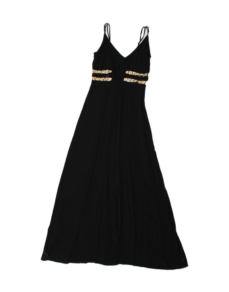 VINTAGE Womens Sleeveless Maxi A-Line Dress UK 8 Small Black | Vintage Vintage | Thrift | Second-Hand Vintage | Used Clothing | Messina Hembry 