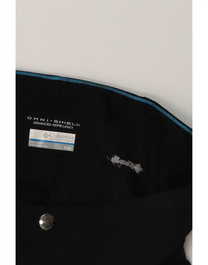COLUMBIA Womens Omni-Shield Capri Trousers US 4 Small W32 L18 Black Vintage Columbia and Second-Hand Columbia from Messina Hembry 