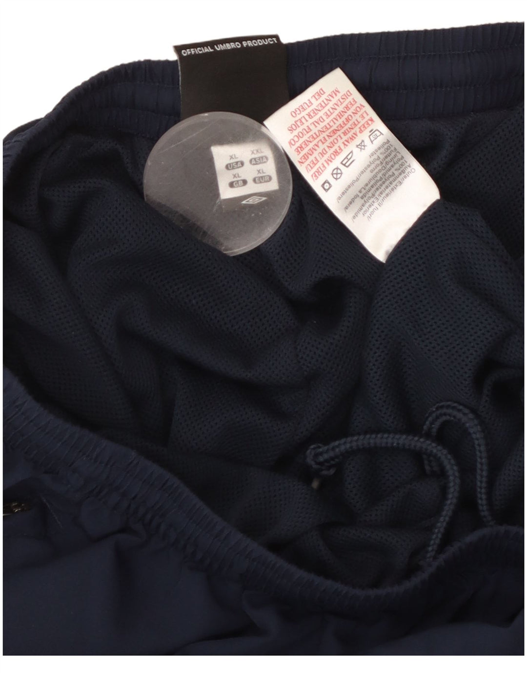 UMBRO Mens Tracksuit Trousers XL Navy Blue Polyester