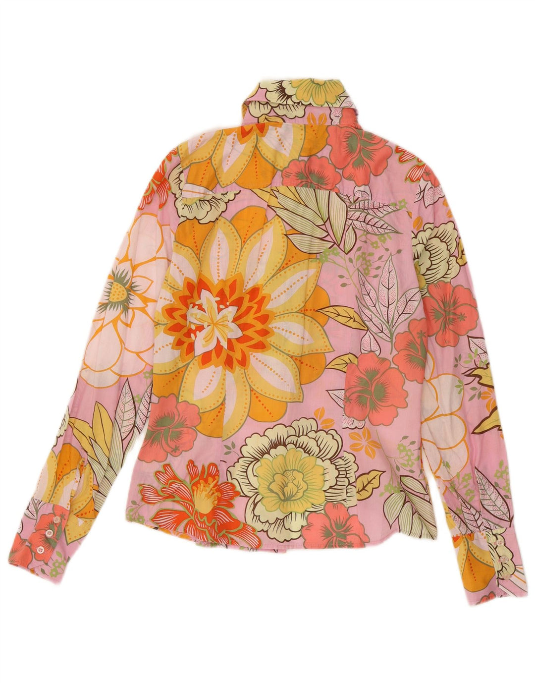 Sisley Womens Shirt UK 12 Medium Multicoloured Floral