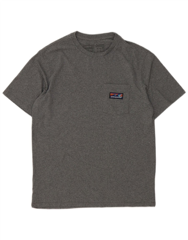 Patagonia Mens Regular Fit T-Shirt Top Small Grey Cotton