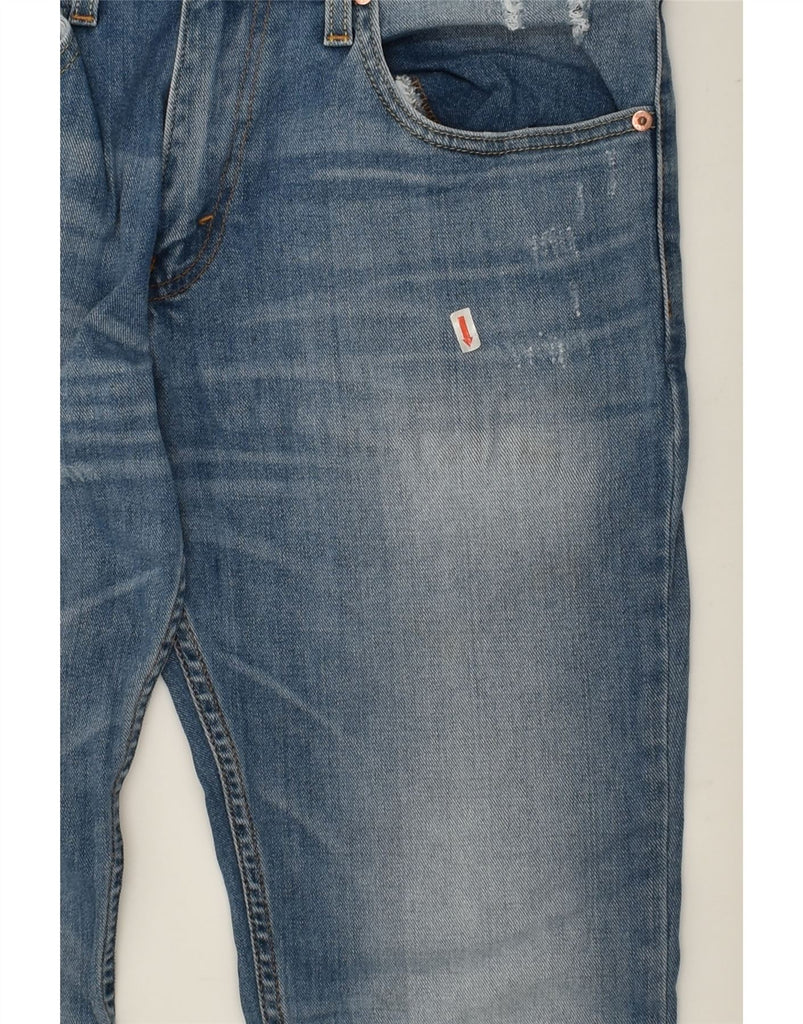 LEVI'S Mens Slim Jeans W34 L32 Blue Cotton | Vintage Levi's | Thrift | Second-Hand Levi's | Used Clothing | Messina Hembry 