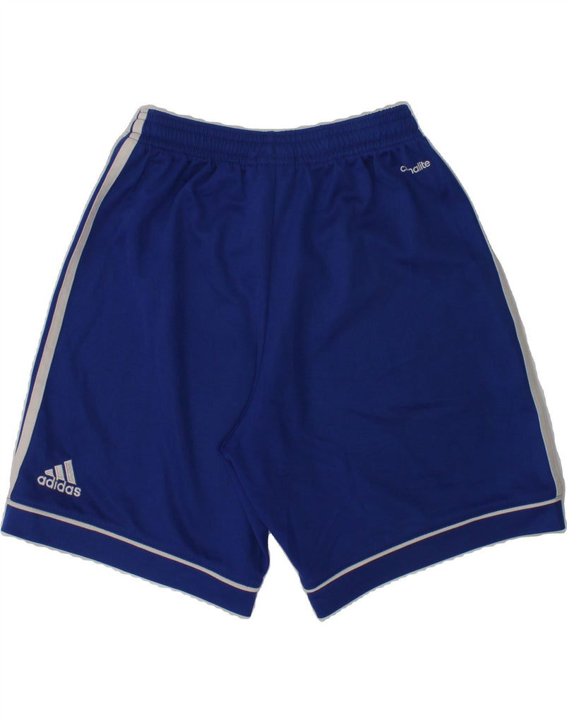 ADIDAS Boys Climalite Sport Shorts 11-12 Years Blue | Vintage Adidas | Thrift | Second-Hand Adidas | Used Clothing | Messina Hembry 