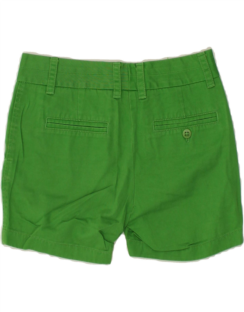 J. CREW Womens Broken In Chino Shorts US 00 2XS W28  Green Cotton | Vintage J. Crew | Thrift | Second-Hand J. Crew | Used Clothing | Messina Hembry 