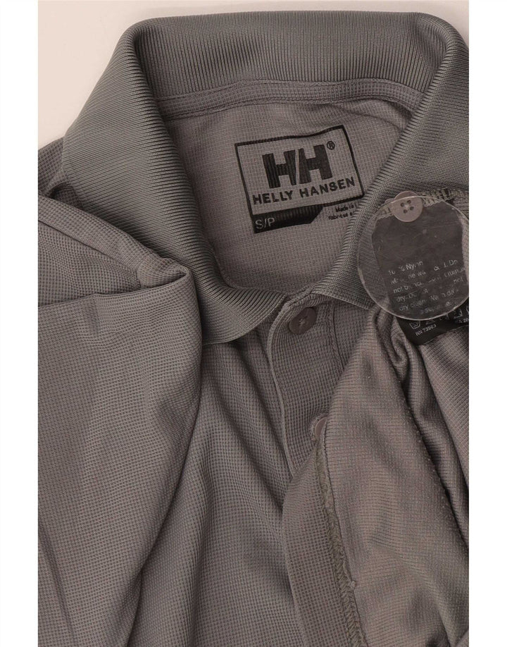 Helly Hansen Mens Polo Shirt Small Grey Nylon