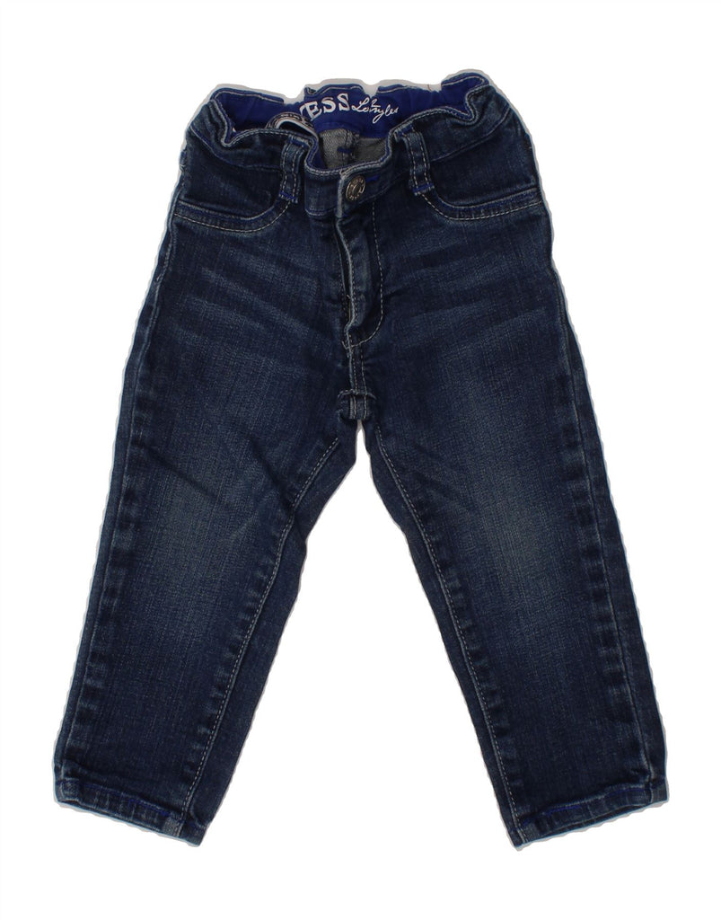 GUESS Baby Boys Straight Jeans 12-18 Months W18 L12 Navy Blue Cotton Vintage Guess and Second-Hand Guess from Messina Hembry 