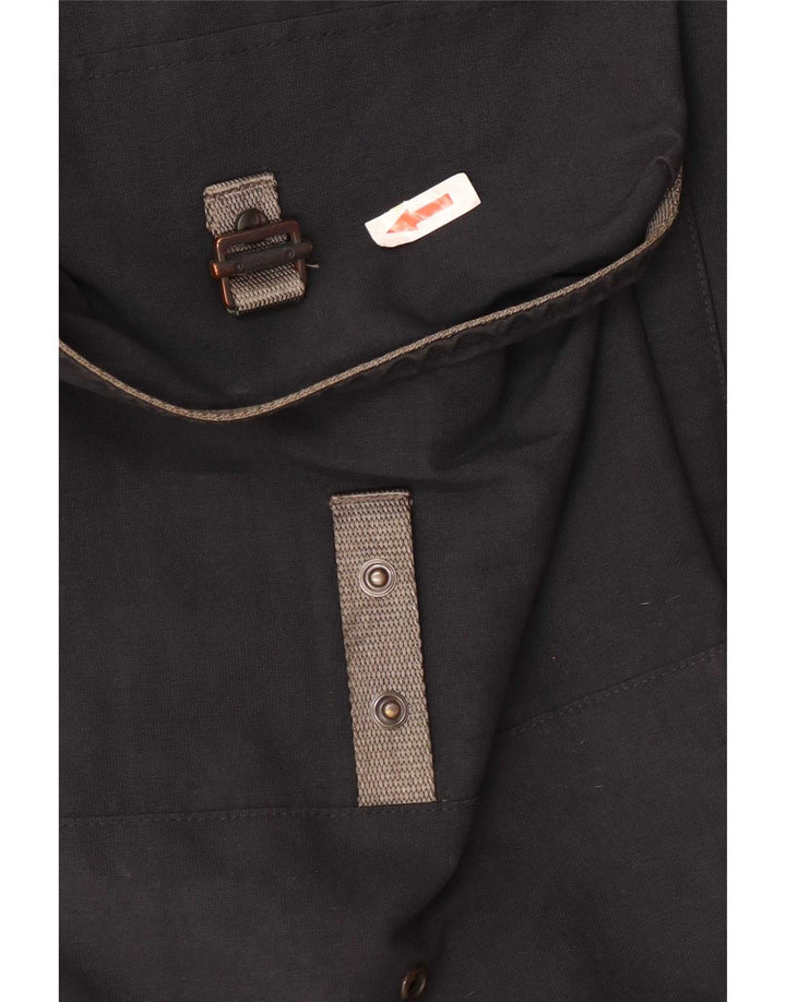 PEUTEREY Mens Parka Jacket UK 42 XL Navy Blue Polyamide