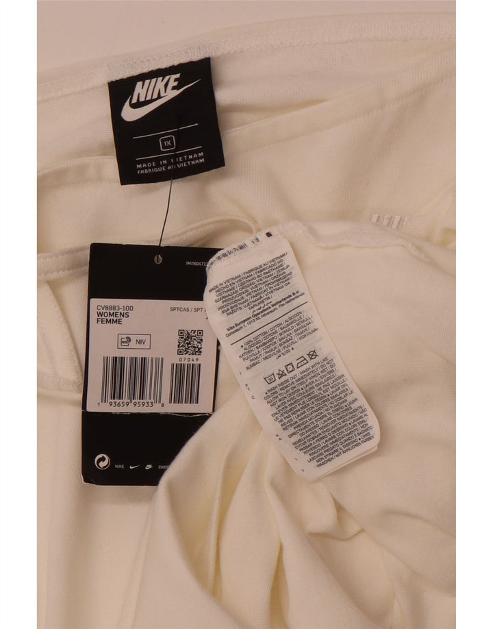 NIKE Womens Cami Top UK 18 XL Off White Cotton