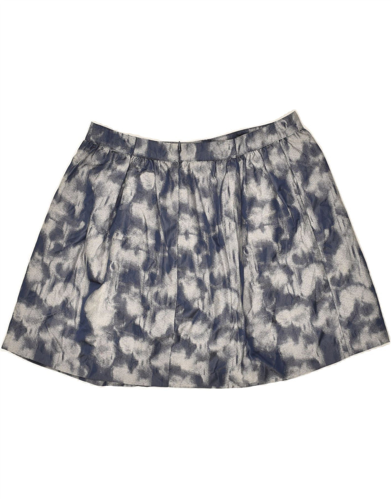 MICHAEL KORS Womens Mini Skirt UK 14 Medium W30 Navy Blue Spotted | Vintage Michael Kors | Thrift | Second-Hand Michael Kors | Used Clothing | Messina Hembry 