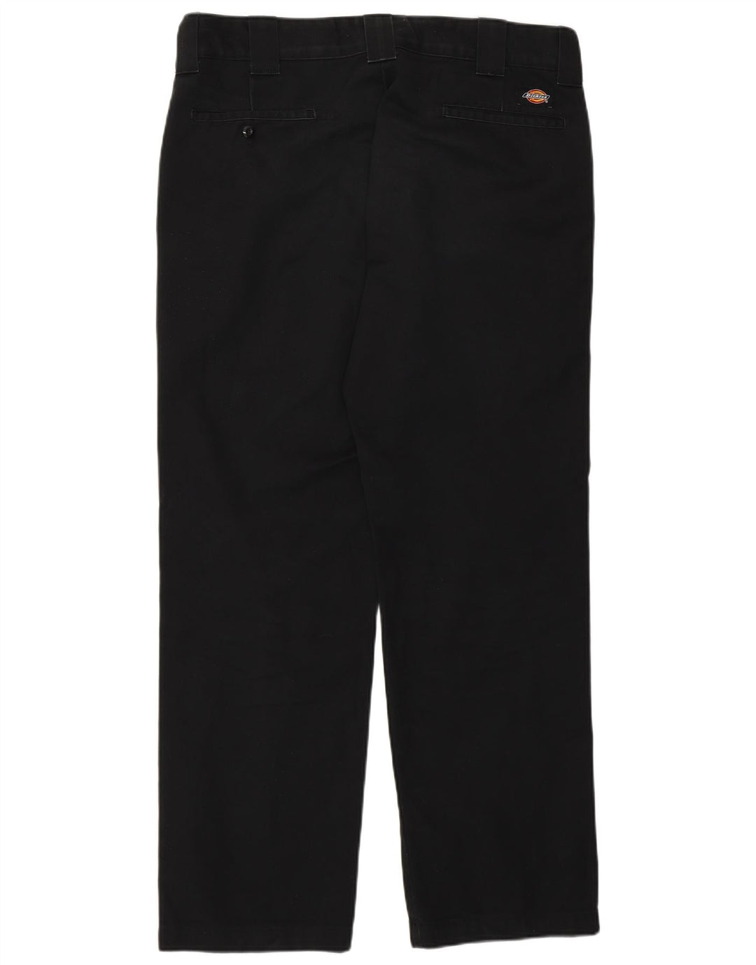 Dickies Mens Slim Straight Chino Trousers W34 L32 Black Polyester
