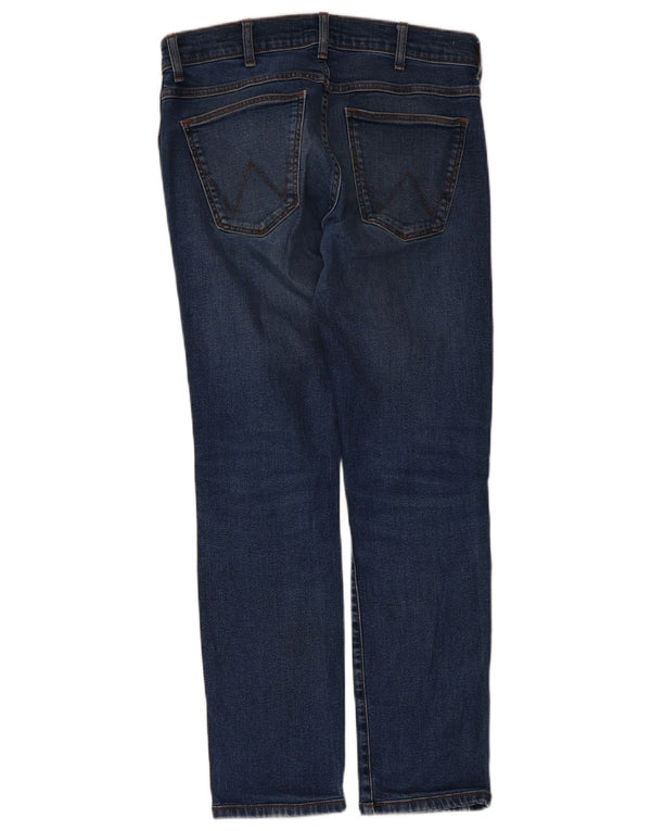 Wrangler Mens Larston Slim Jeans W30 L28 Blue Cotton
