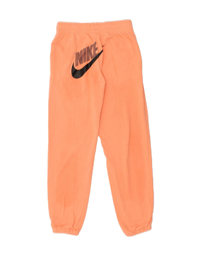 NIKE Girls Graphic Tracksuit Trousers Joggers 12-13 Years Large Orange | Vintage Nike | Thrift | Second-Hand Nike | Used Clothing | Messina Hembry 