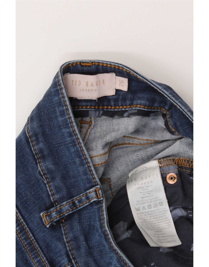 Ted Baker Womens Skinny Jeans W26 L28 Blue Cotton