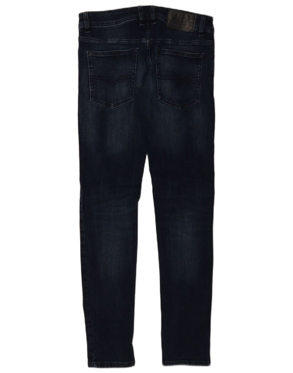Diesel Mens Skinny Jeans W32 L32 Navy Blue Cotton