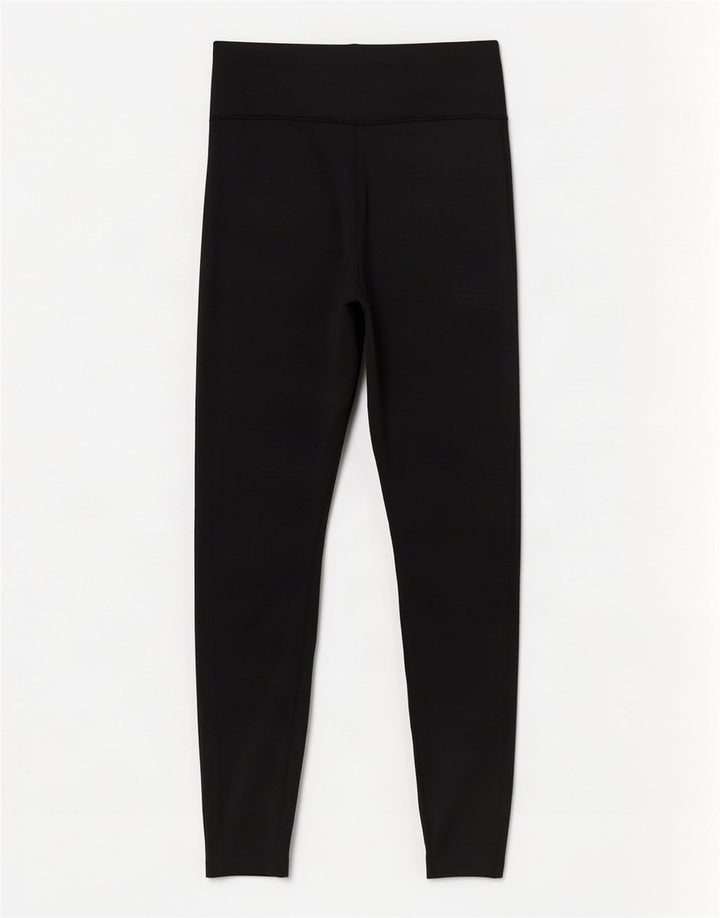 Nike Womens Dri Fit Crop Leggings UK 14 Medium Black Polyester