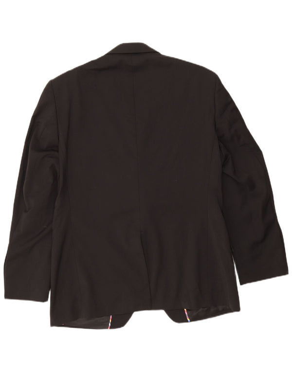 Marks & Spencer Mens Autograph 2 Button Blazer Jacket UK 38 Medium Black