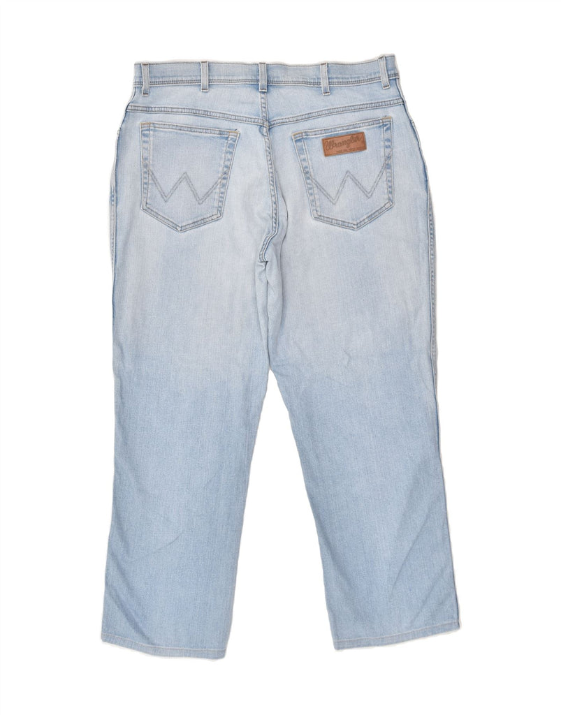 WRANGLER Mens Texas Stretch Slim Jeans W36 L28 Blue Cotton | Vintage Wrangler | Thrift | Second-Hand Wrangler | Used Clothing | Messina Hembry 