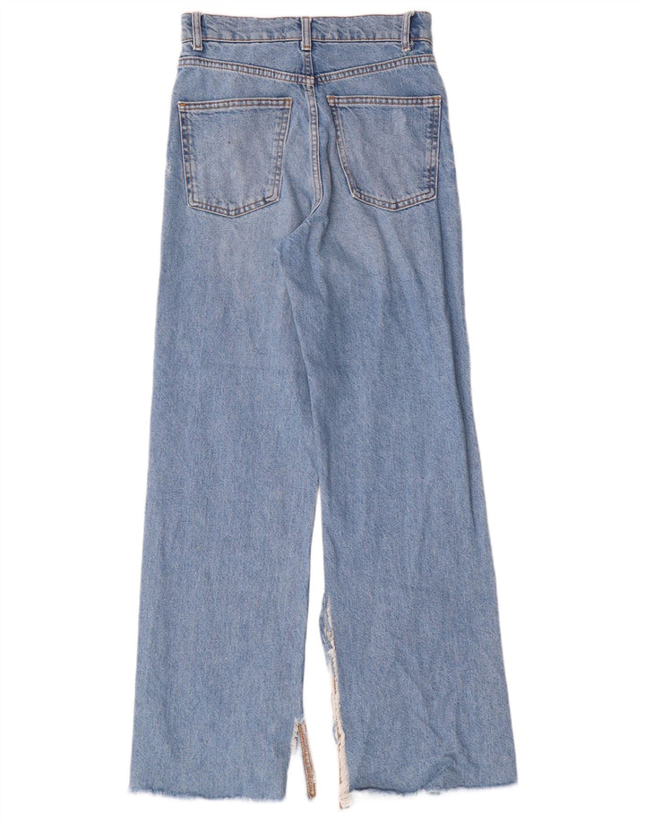 Zara Womens Bootcut Jeans EU 34 2XS W24 L30 Blue Cotton