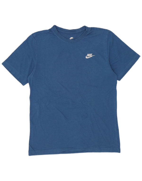 Nike Mens T-Shirt Top Small Blue Cotton