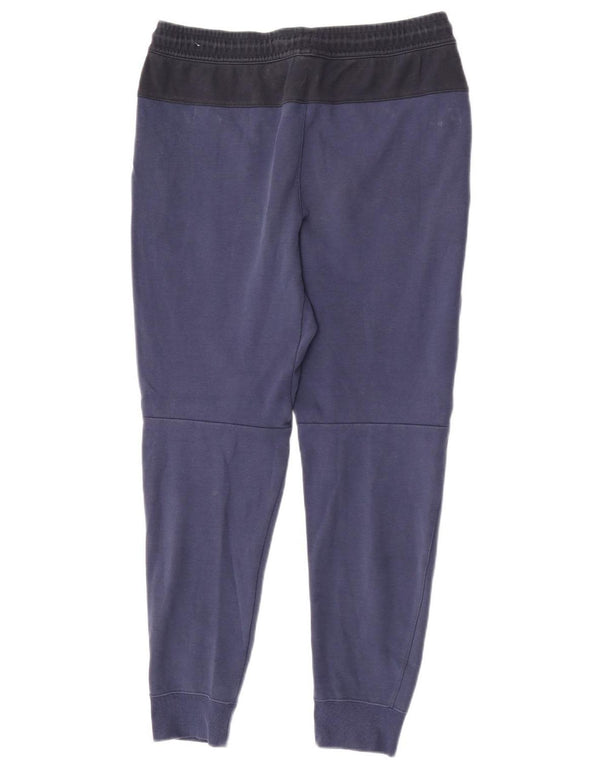 Nike Mens Tracksuit Trousers Joggers Medium Navy Blue Colourblock Cotton