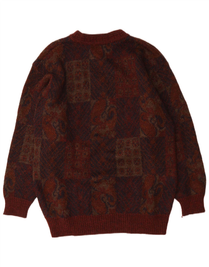 Marks & Spencer Mens St. Michael Crew Neck Jumper Sweater Medium Burgundy