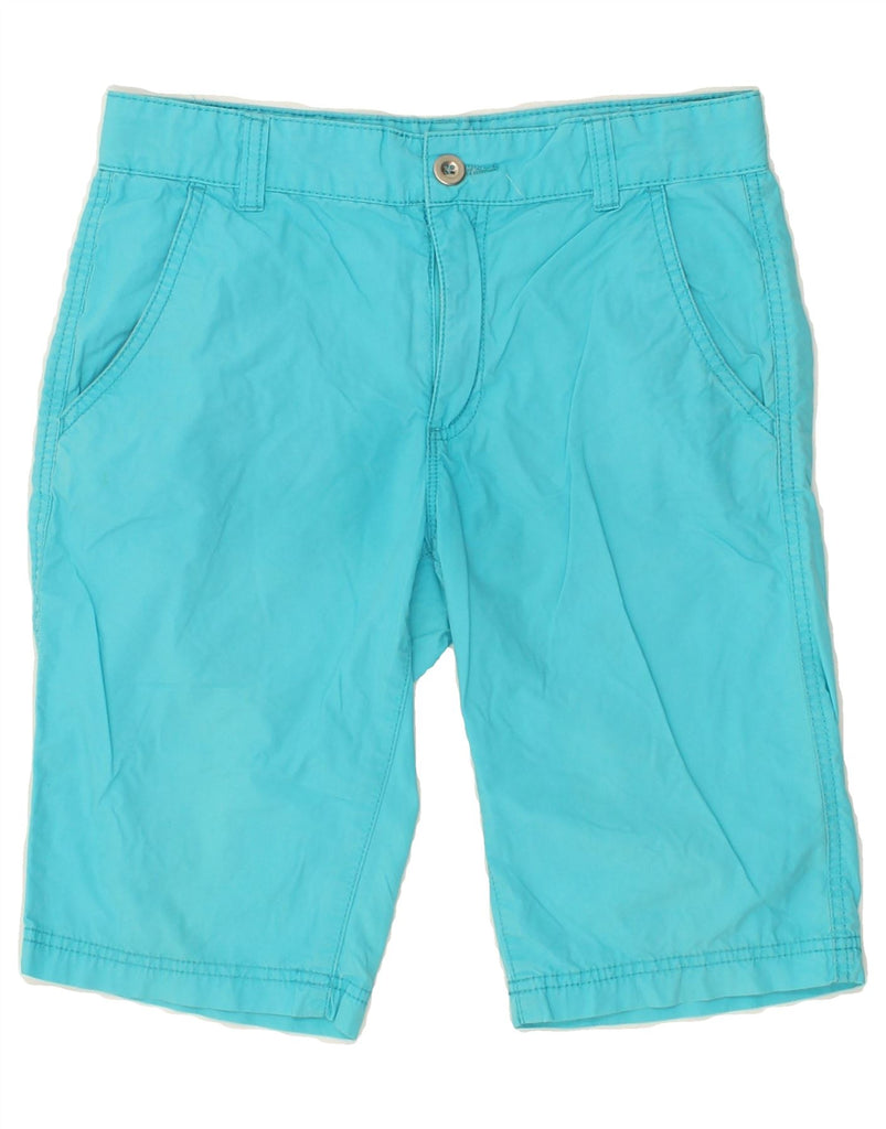 BENETTON Girls Chino Shorts 10-11 Years XL W28 Turquoise Cotton | Vintage Benetton | Thrift | Second-Hand Benetton | Used Clothing | Messina Hembry 