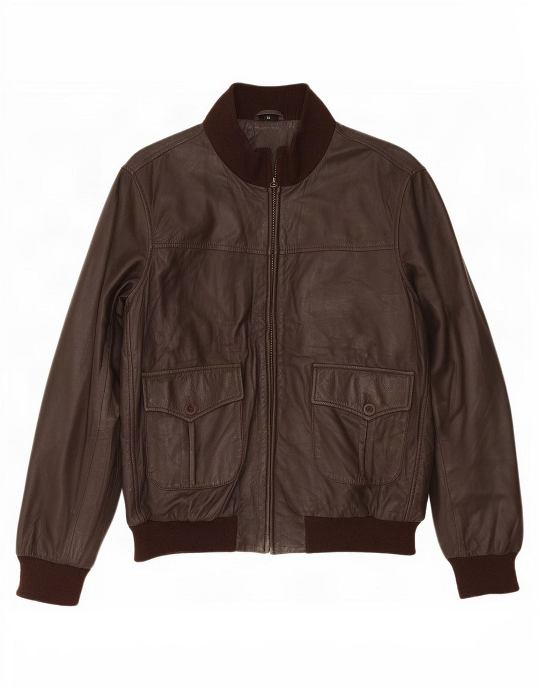 Vintage Mens Leather Jacket UK 40 Large Brown