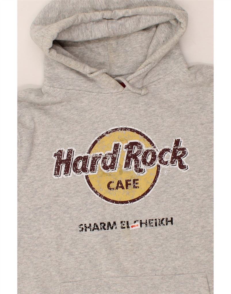 HARD ROCK CAFE Mens Sharm El Sheikh Graphic Hoodie Jumper Medium Grey Vintage Hard Rock Cafe and Second-Hand Hard Rock Cafe from Messina Hembry 