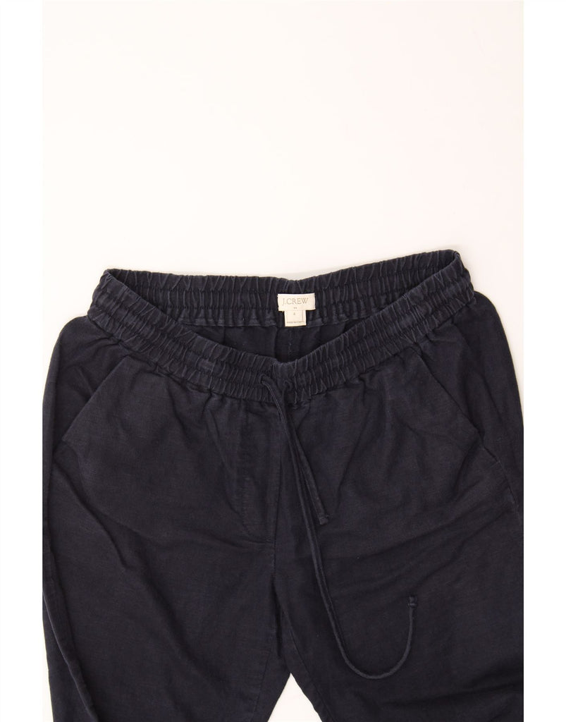 J. CREW Womens Straight Casual Trousers US 4 Small W26 L25  Navy Blue Vintage J. Crew and Second-Hand J. Crew from Messina Hembry 