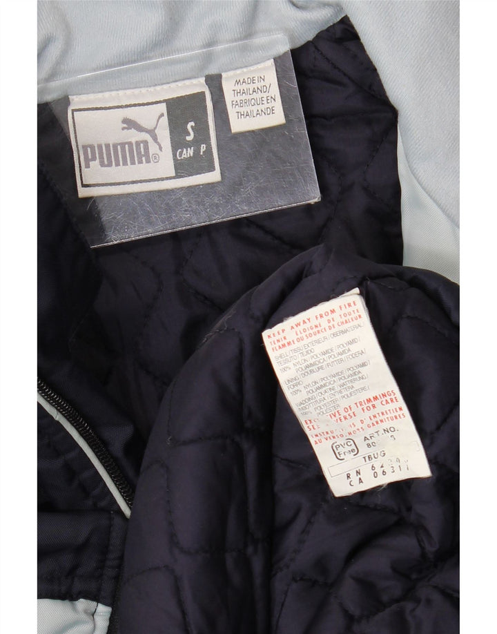 Puma Mens Tracksuit Top Jacket Small Navy Blue Nylon
