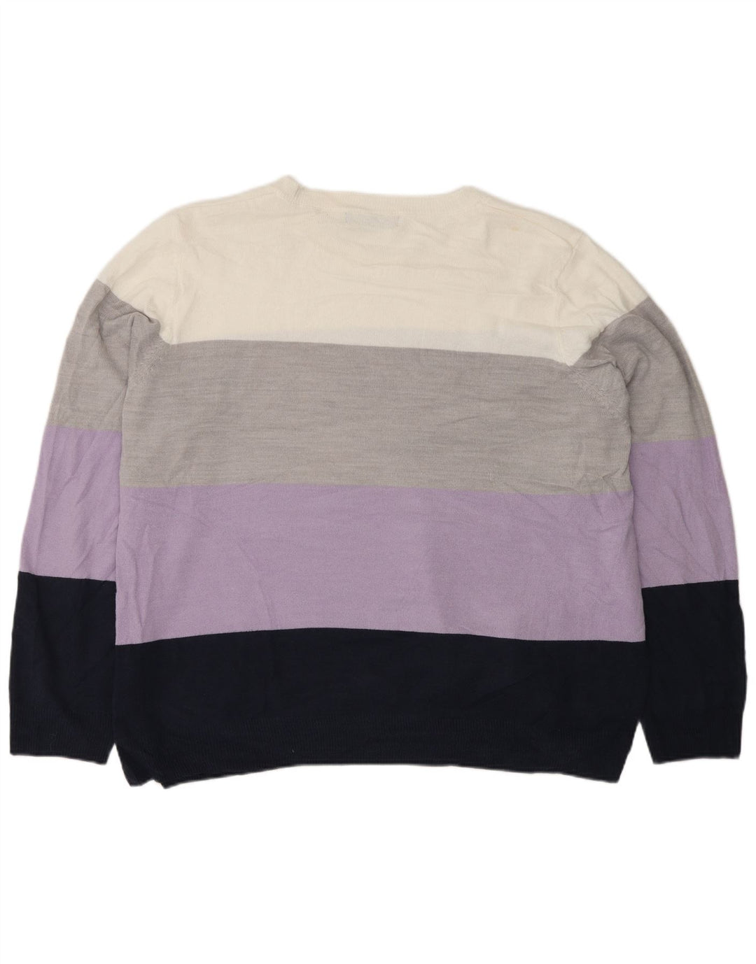 Marks & Spencer Womens Crew Neck Jumper Sweater UK 22 2XL Multicoloured