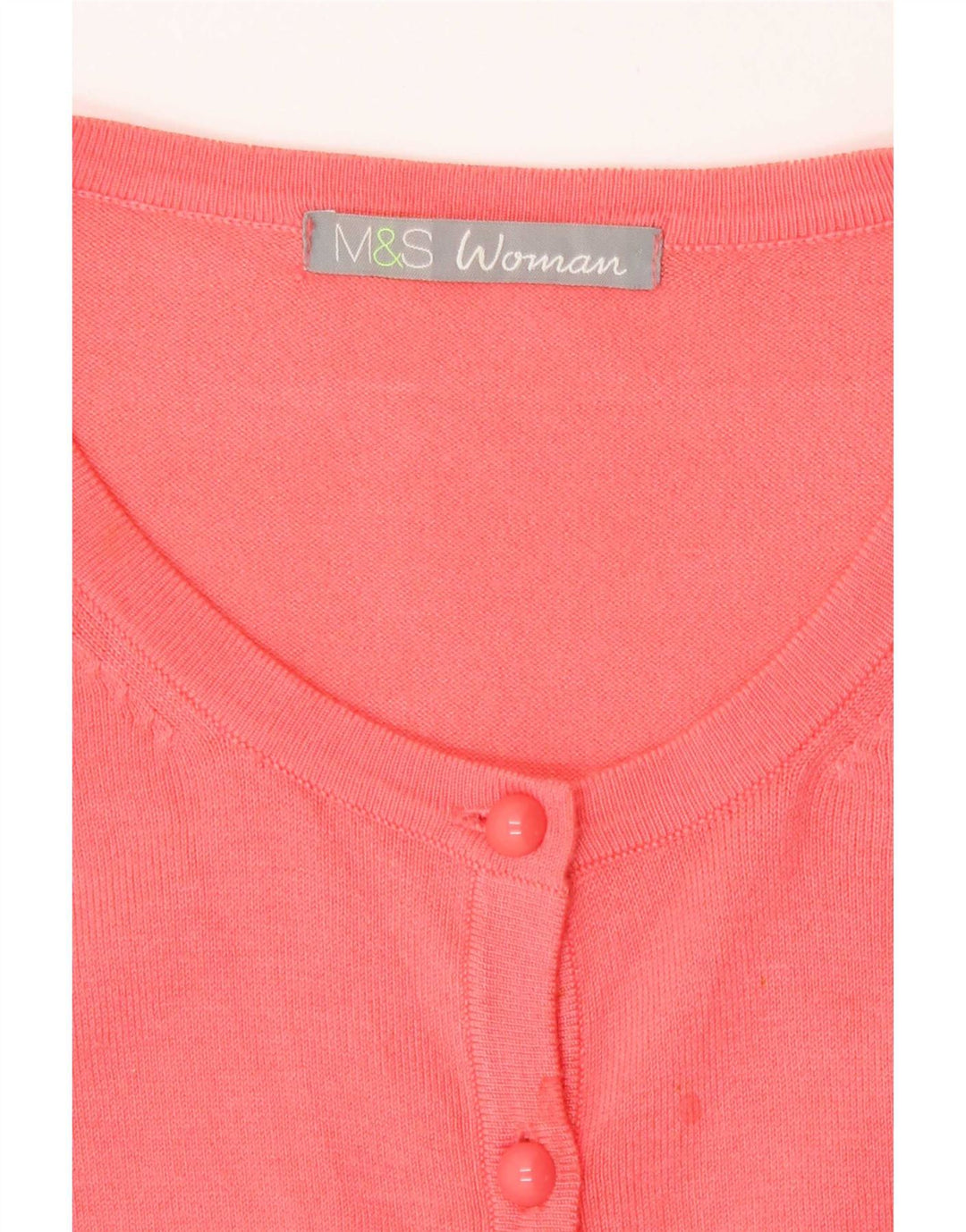 Marks & Spencer Womens Cardigan Sweater UK 10 Small Pink