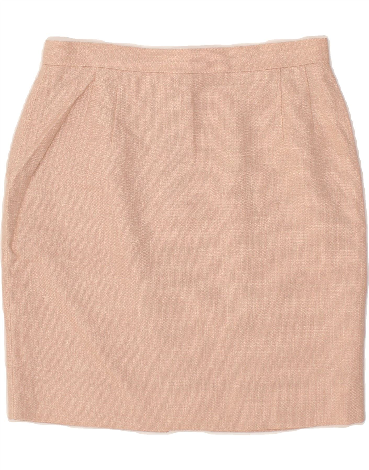 VALENTINO Womens Pencil Skirt IT 46 Large W30 Pink Viscose