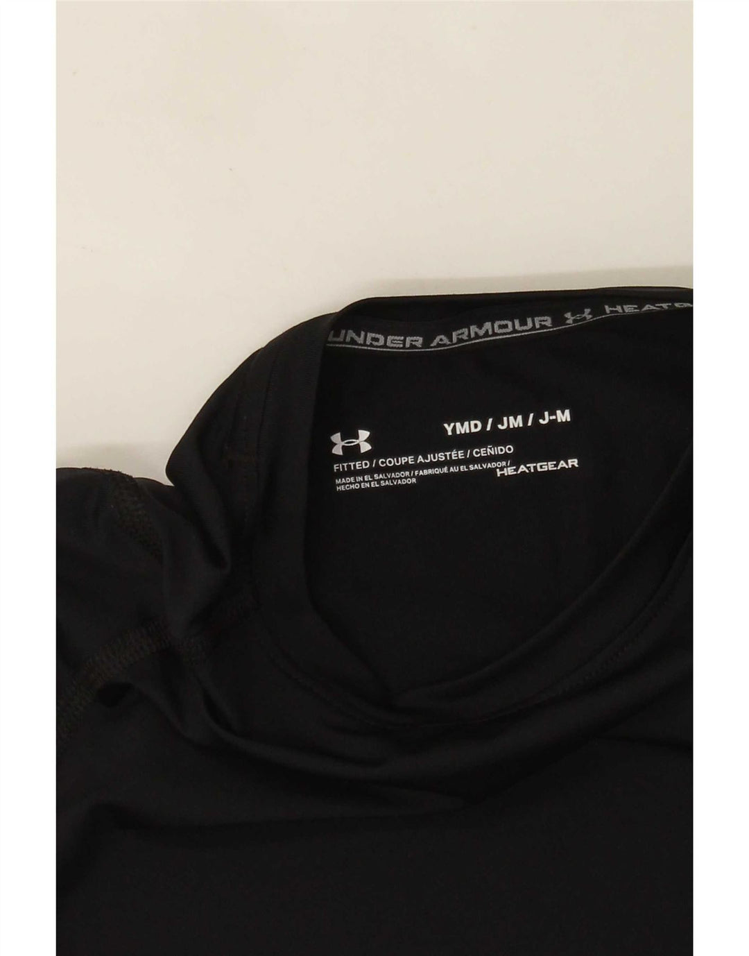 Under Armour Boys Heat Gear Top Long Sleeve 9-10 Years Medium Black