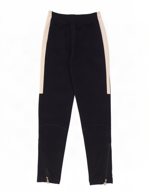 Nike Boys Dri Fit Tracksuit Trousers 8-9 Years Small Navy Blue Colourblock