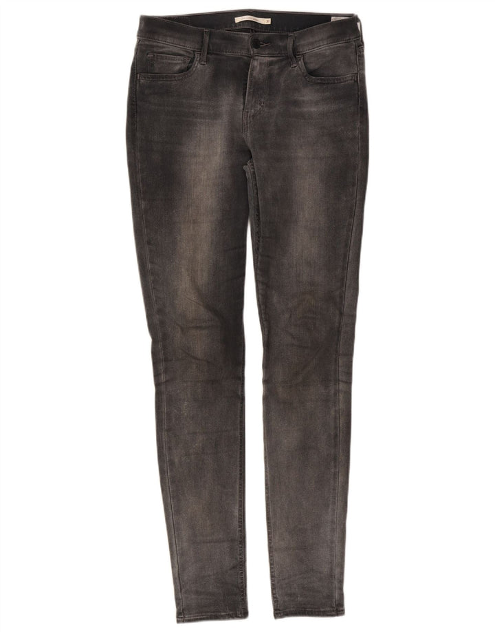 Levi's Womens 710 Super Skinny Jeans W31 L32 Grey Cotton